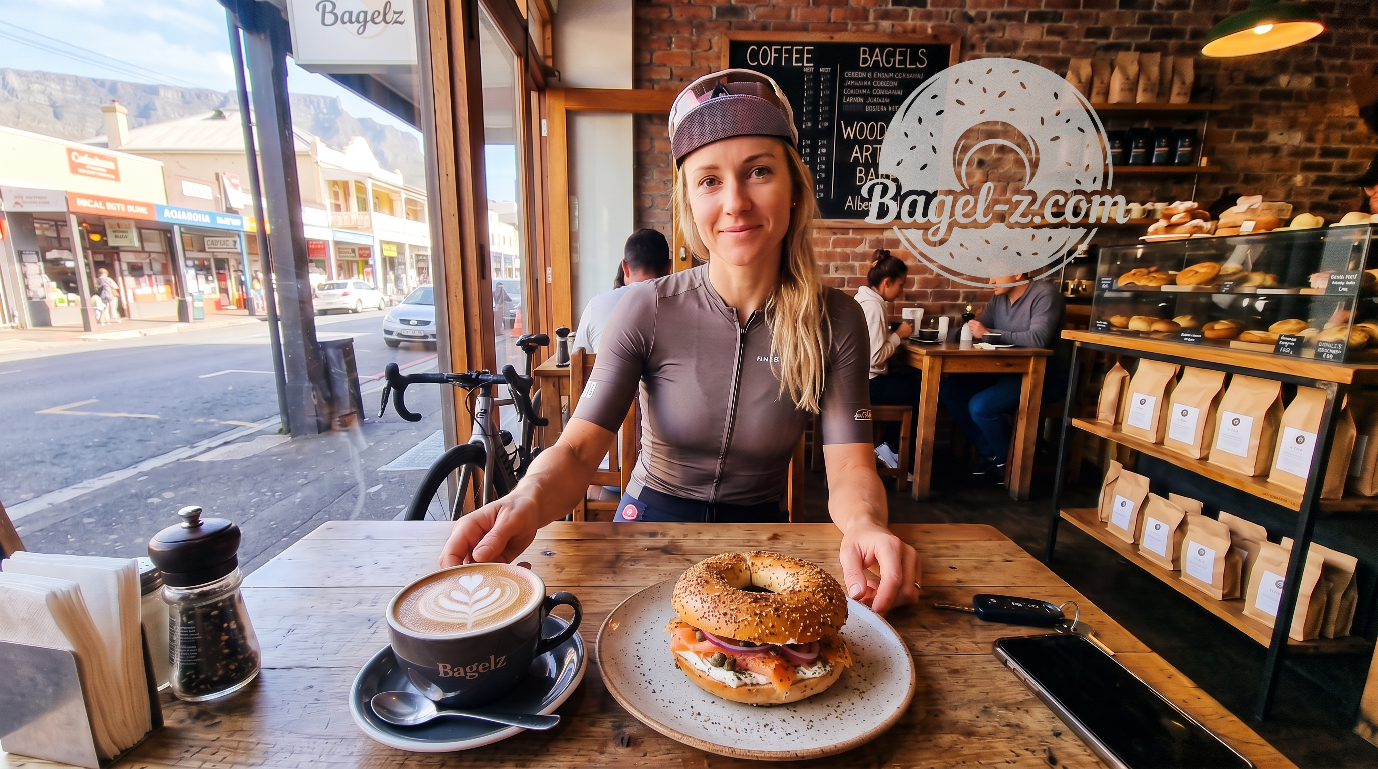 The best Coffee the best Bagelz in town